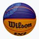 Krepšinio kamuolys Wilson Fiba 3x3 Game Ball Paris Retail 2024 blue/yellow dydis 6 4