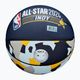 Vaikiškas krepšinio kamuolys Wilson 2024 NBA All Star Mini + dėžutė brown dydis 3 5