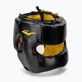 Everlast Elite Lea Headgear vyrų bokso šalmas juodas EV 720