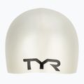 Vaikiška plaukiojimo kepuraitė TYR Wrinkle-Free Silicone white