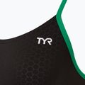 Moteriškas vientisas plaukimo kostiumas TYR Hexa Cutoutfit black/green 3