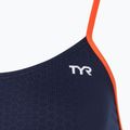 Moteriškas vientisas plaukimo kostiumas TYR Hexa Cutoutfit navy/orange 3