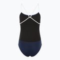 Moteriškas vientisas plaukimo kostiumas TYR Hexa Cutoutfit navy/white 2
