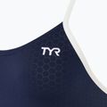 Moteriškas vientisas plaukimo kostiumas TYR Hexa Cutoutfit navy/white 3