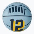 Vaikiškas krepšinio kamuolys Wilson NBA Player Icon Mini Morant blue dydis 3