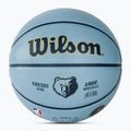 Vaikiškas krepšinio kamuolys Wilson NBA Player Icon Mini Morant blue dydis 3 4
