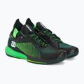 Vyriški teniso bateliai Wilson Kaos Rapide STF black/green 4