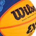 Krepšinio kamuolys Wilson Fiba 3x3 Game Ball Paris Retail 2024 blue/yellow dydis 6 3