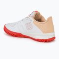 Moteriški teniso bateliai Wilson Kaos Stroke 2.0 white/peach perfait/infrared 3