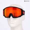 Slidinėjimo akiniai UVEX Athletic FM black matt/mirror red orange clear 7