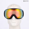 Slidinėjimo akiniai UVEX Downhill 2100 V black matt/mirror rainbow clear 7