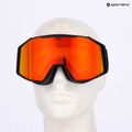 Slidinėjimo akiniai UVEX Gravity FM black matt/mirror red orange clear 7