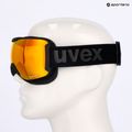 Slidinėjimo akiniai UVEX Downhill 2100 CV black matt/mirror orange yellow 7