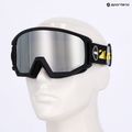 Slidinėjimo akiniai UVEX Athletic CV black matt/mirror silver green 7