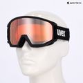 Slidinėjimo akiniai UVEX Athletic CV Race black matt/mirror gold green clear 6