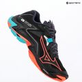 Tinklinio bateliai Mizuno Wave Lightning Z8 black/neon flame/peacock blue 9