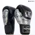 Bokso pirštinės Top King Muay Thai Power Snake black/silver 7