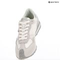 Moteriški batai KARL LAGERFELD Velocette Embro Nft white leather/textile w/silver 9
