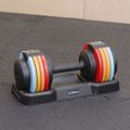 Reguliuojamas hantelis TREXO 25 kg multicolor 12