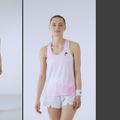 Moteriškas teniso tank topas HEAD Spirit Tank Top print vision w/alight lilac 5