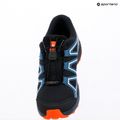 Vaikiški bėgimo bateliai Salomon Speedcross Waterproof tamsiai mėlyna/tamsiai mėlyna/raudona oranžinė 10