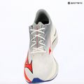 Vyriški bėgimo batai Mizuno Wave Rebellion Flash 3 white/fiery coral 2/iris bloom 10