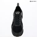 Batai EA7 Emporio Armani Black & White Suede triple black micropunch 11