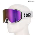 Slidinėjimo akiniai Bliz Flow matte white/smoke/pink 7