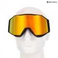 Slidinėjimo akiniai UVEX Gravity FM black matt/mirror yellow/orange/clear 6