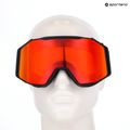 Slidinėjimo akiniai UVEX Gravity FM black matt/mirror red/orange/clear 6
