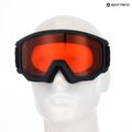 Slidinėjimo akiniai UVEX Athletic LGL black matt/orange/clear 10