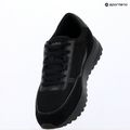 Vyriški batai Calvin Klein HM0HM02215 City Runner Laceup Nylon Recycled Suede triple black 9