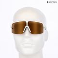 Saulės akiniai UVEX Ramp white matt/mirror gold 7