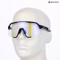 Saulės akiniai 100 % S3 LE gloss black/purple flash mirror photochromic 8