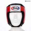 Apsauginis šalmas Fairtex Muay Thai & Kickboxing Competition red 6