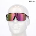 Saulės akiniai UVEX Ramp burgundy matt/mirror rose 7