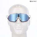 Akiniai nuo saulės 100 % Hypercraft SQ soft tact white/hiper blue multilayer 5