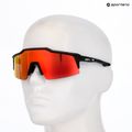 Akiniai nuo saulės 100 % Speedcraft SL soft tact black/hiper red multilayer mirror 5