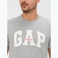Vyriški marškinėliai GAP Logo Original Tee grey heather 4