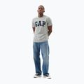Vyriški marškinėliai GAP Soft Basic Logo heather grey 2