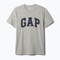 Vyriški marškinėliai GAP Soft Basic Logo heather grey 4