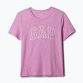 Moteriški marškinėliai GAP Logo Slub Tee sugar pink 4