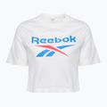 Moteriški marškinėliai Reebok Identity Big Logo Crop Tee white/coral/blue