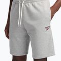 Vyriški treniruočių šortai Reebok Identity Small Logo Fleece medium grey heather/vector red 4