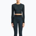 Moteriški treniruočių marškinėliai ilgomis rankovėmis Reebok RBK Lab Seamless Crop black