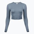 Moteriški treniruočių marškinėliai ilgomis rankovėmis Reebok RBK Lab Seamless Crop upgrade blue
