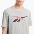 Vyriški marškinėliai Reebok Gs Vector Tee medium grey heather/vector red 4