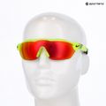 Vyriški akiniai nuo saulės Nike Show X3 Elite L, matiniai, volto ir kelių raudonos spalvos veidrodiniai akiniai nuo saulės 8