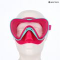 Vaikiška paviršinio nardymo kaukė Mares Turtle aqua/pink 4