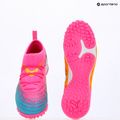 Vaikiški futbolo batai PUMA Future 9 Match TT + Mid Jr poison pink/puma wht/sun stream/bright aqua/puma blk 14